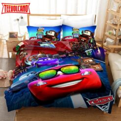 Cars On The Race Cars 2 Animated Movie Bedding Set Duvet Cover