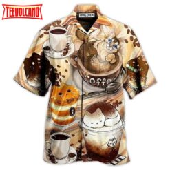 Cat Do You Wanna Drink Me Coffee Hawaiian Shirt