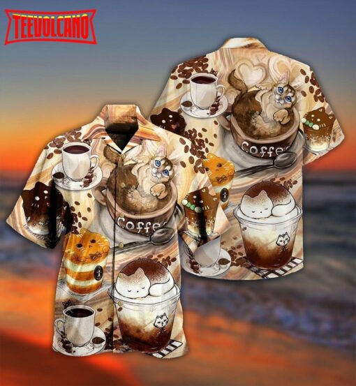 Cat Do You Wanna Drink Me Coffee Hawaiian Shirt