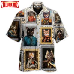 Cat Noble Aristocrat Basic Hawaiian Shirt