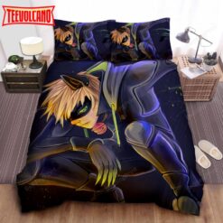 Cat Noir Artwork Bed Sheets Duvet Cover Bedding Sets