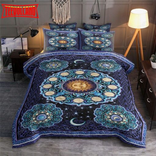 Celestial The Sun The Moon And The Stars Bedding Set Duvet Cover