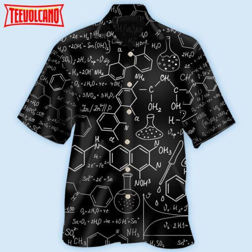 Chemistry Black Color Style Hawaiian Shirt