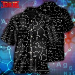 Chemistry Black Color Style Hawaiian Shirt