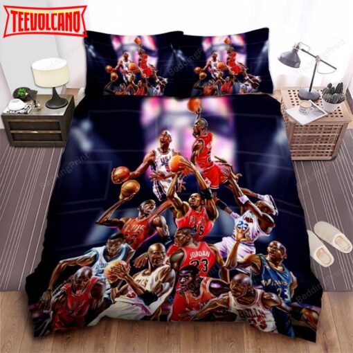 Chicago Bulls Michael Jordan Unstoppable Moves Bedding Sets