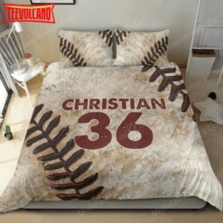 Christian 36 Baseball Sport Bedding Set