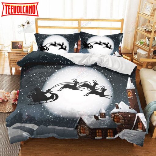 Christmas Eve Bed Sheets Duvet Cover Bedding Set