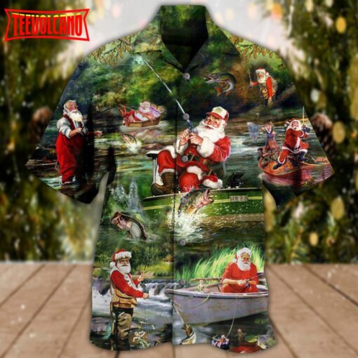 Christmas Fishmasand Happy Reel Hawaiian Shirt