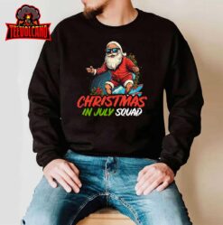 Christmas im July  Summer Santa Claus Beach Hawaii Surf T-Shirt