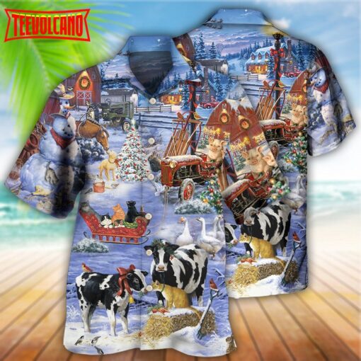 Christmas Love Farm Hawaiian Shirt