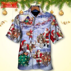 Christmas Santa Claus Story Night Hawaiian Shirt