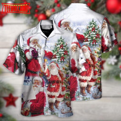 Christmas Santa Is Coming To Town Hawaiian Shirt