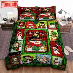 Christmas Snowman Merry Christmas Duvet Cover Bedding Sets