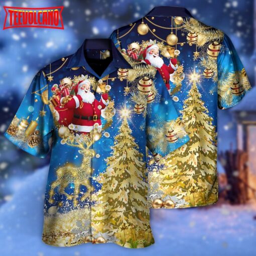 Christmas Tree Blue Style Hawaiian Shirt