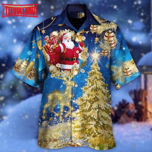 Christmas Tree Blue Style Hawaiian Shirt