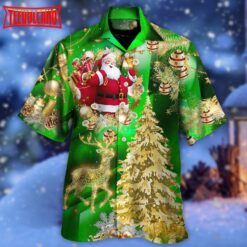 Christmas Tree Green Style Hawaiian Shirt