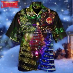 Christmas Tree Music Happiness Hawaiian Shirt