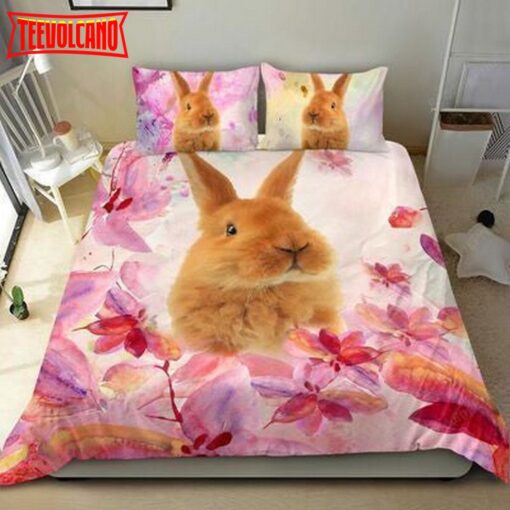 Chubby Bunny Rabbit Bed Sheets Duvet Cover Bedding Sets