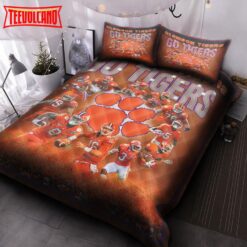 Clemson Tigers V4 Quilt Bedding Set