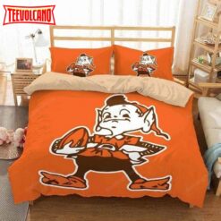 Cleveland Browns Bedding Set Duvet Cover &amp Pillow Cases