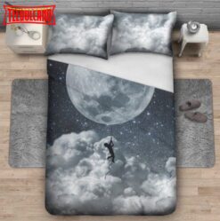 Climbing To The Moon Bed Sheets Duvet Cover Bedding Set