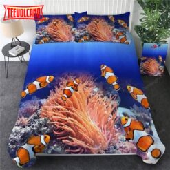 Clown Fish 3D Ocean Coral Duvet Cover Bedding Sets