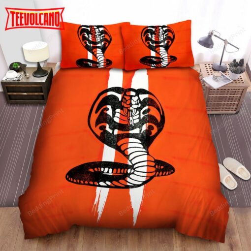 Cobra Kai Cobra Pattern Bed Sheets Duvet Cover Bedding Sets