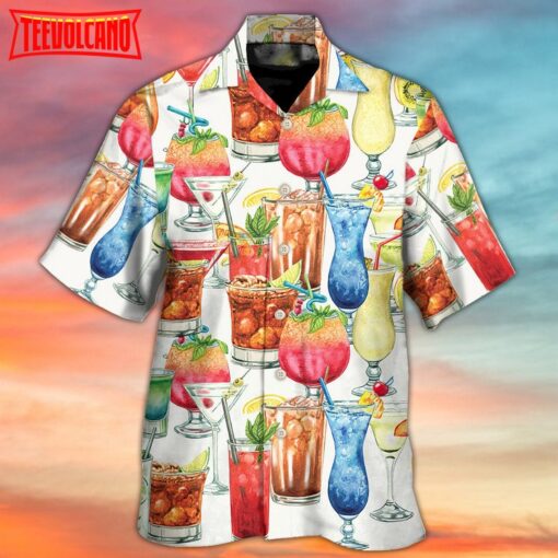 Cocktail Packed Born To Drink Hawaiian Shirt