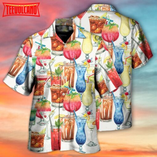 Cocktail Packed Born To Drink Hawaiian Shirt