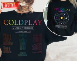 Coldplay 2023 Music of The Spheres Tour Double Side Shirt