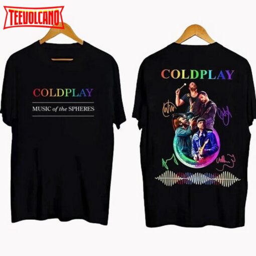 Coldplay 2023 Music of The Spheres World Tour 2023 Double Side Shirt