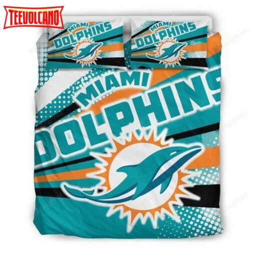 Colorful Shine Amazing Miami Dolphins 3d Duvet Cover Bedding Sets