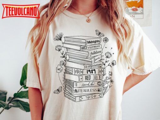 Comfort Colors Taylor’s Version Music Albums As Books T-Shirt