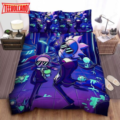 Cool Rick And Morty Men In Black Duvet Cover Bedding Sets