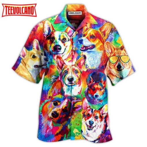 Corgi Don’t Care Hawaiian Shirt