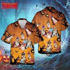 Corgi Halloween Hawaiian Shirt