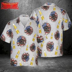 Corona Light Sunflowered 4th Of July Hawaiian Shirt