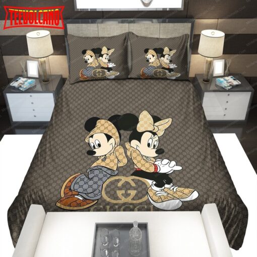 Couple Mickey Mouse Gucci Bedding Sets