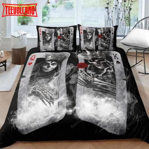 Couple Sugar Skull Bed Sheets Duvet Cover Bedding Sets