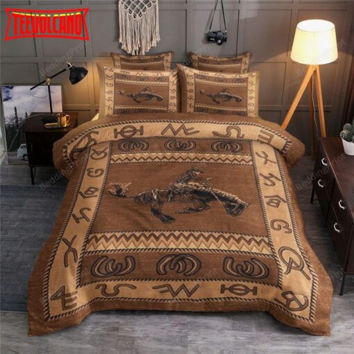 Cowboy Bedding Set Cowboy And Horse Duvet Cover