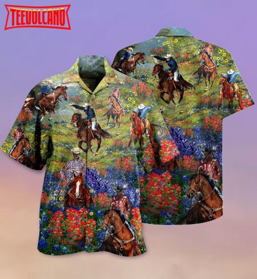 Cowboy Flowers Love Flowers Hawaiian Shirt