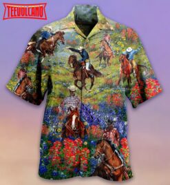 Cowboy Flowers Love Flowers Hawaiian Shirt