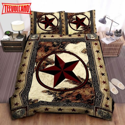 Cowboy Retro Texas Star Bed Sheets Duvet Cover Bedding Sets