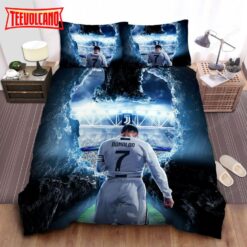 Cristiano Ronaldo In Juventus F.C. Uniform Digital Art Bedding Sets