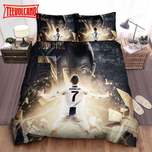 Cristiano Ronaldo In Real Madrid Uniform Digital Art Bedding Sets