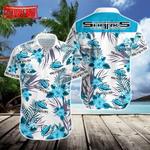 Cronulla Sharks Hawaiian Shirt