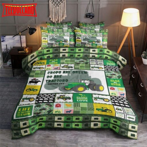 Crop Are Green So Are Tractors Bedding Set Duvet Cover