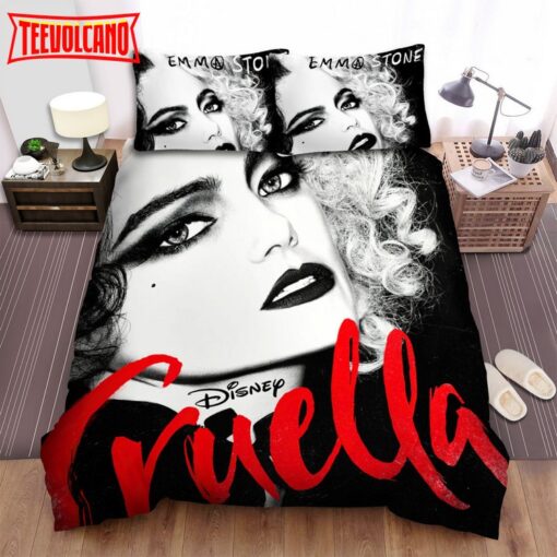 Cruella ” Emma Stone ” Poster Duvet Cover Bedding Sets