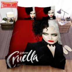 Cruella Movie Poster 3 Bed Sheets Duvet Cover Bedding Sets