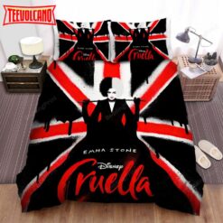 Cruella Movie Poster 5 Bed Sheets Duvet Cover Bedding Sets